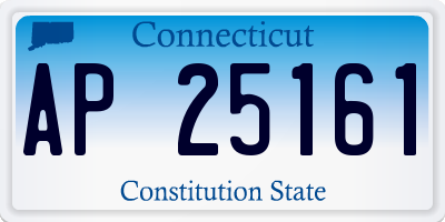 CT license plate AP25161