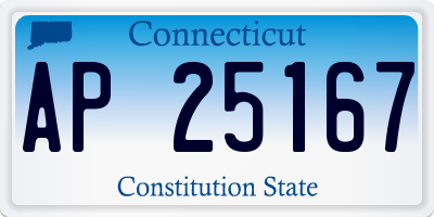 CT license plate AP25167
