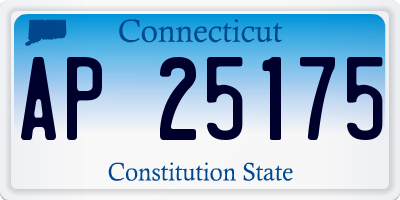 CT license plate AP25175
