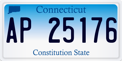 CT license plate AP25176
