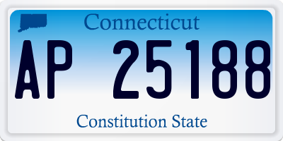 CT license plate AP25188