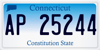 CT license plate AP25244