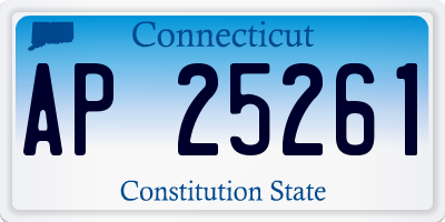 CT license plate AP25261