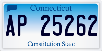 CT license plate AP25262