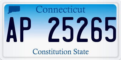 CT license plate AP25265