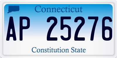 CT license plate AP25276