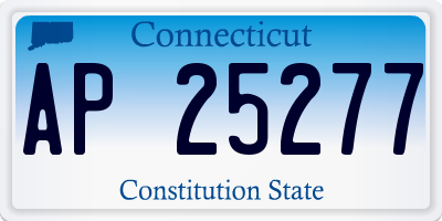 CT license plate AP25277