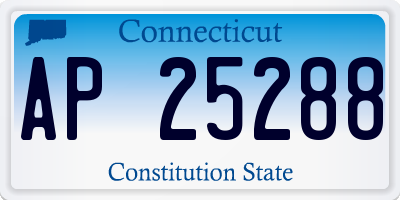CT license plate AP25288