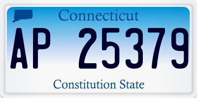 CT license plate AP25379