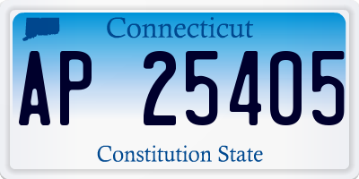 CT license plate AP25405