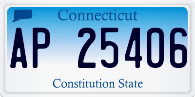 CT license plate AP25406