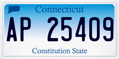 CT license plate AP25409