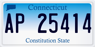 CT license plate AP25414