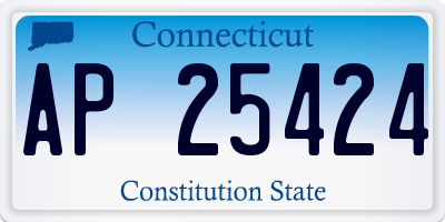 CT license plate AP25424