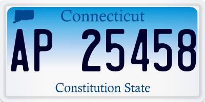 CT license plate AP25458