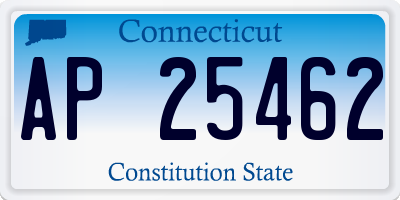 CT license plate AP25462