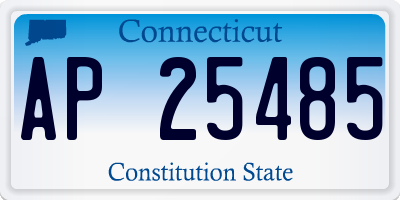 CT license plate AP25485