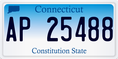 CT license plate AP25488