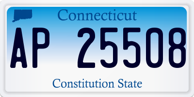 CT license plate AP25508