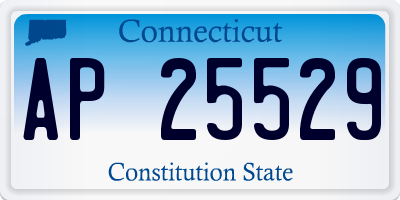 CT license plate AP25529