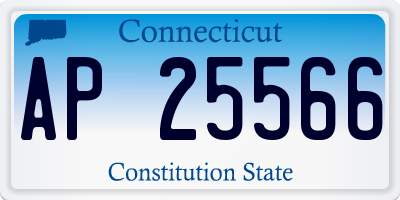 CT license plate AP25566