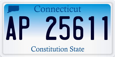 CT license plate AP25611