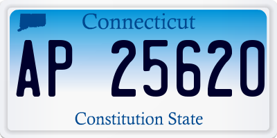 CT license plate AP25620