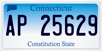 CT license plate AP25629