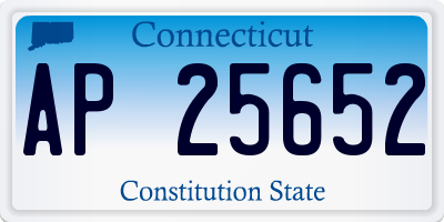 CT license plate AP25652