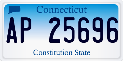 CT license plate AP25696