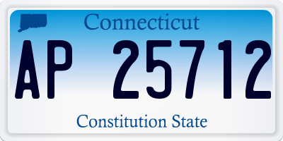 CT license plate AP25712