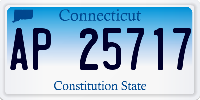 CT license plate AP25717