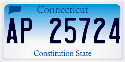 CT license plate AP25724