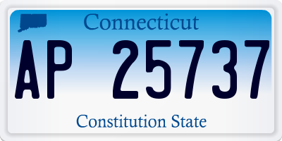 CT license plate AP25737