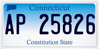 CT license plate AP25826