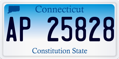 CT license plate AP25828