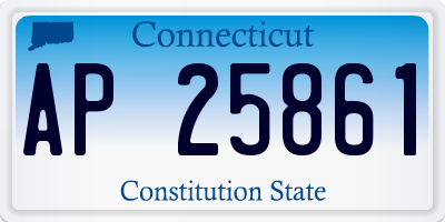 CT license plate AP25861
