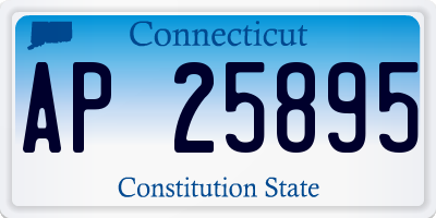 CT license plate AP25895