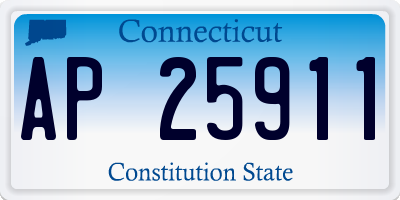 CT license plate AP25911