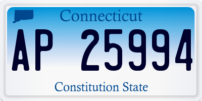 CT license plate AP25994
