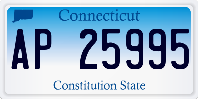 CT license plate AP25995