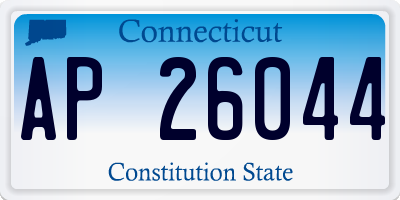 CT license plate AP26044