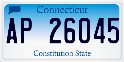 CT license plate AP26045