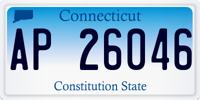 CT license plate AP26046