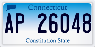 CT license plate AP26048