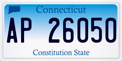 CT license plate AP26050