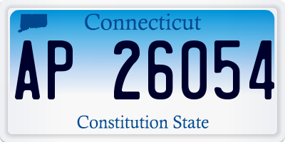 CT license plate AP26054