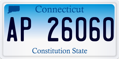 CT license plate AP26060