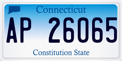 CT license plate AP26065
