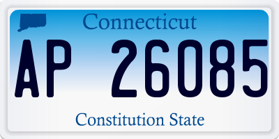 CT license plate AP26085